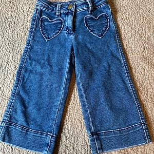 J.Crew® Cropped Wide-leg Jean with Heart Pockets